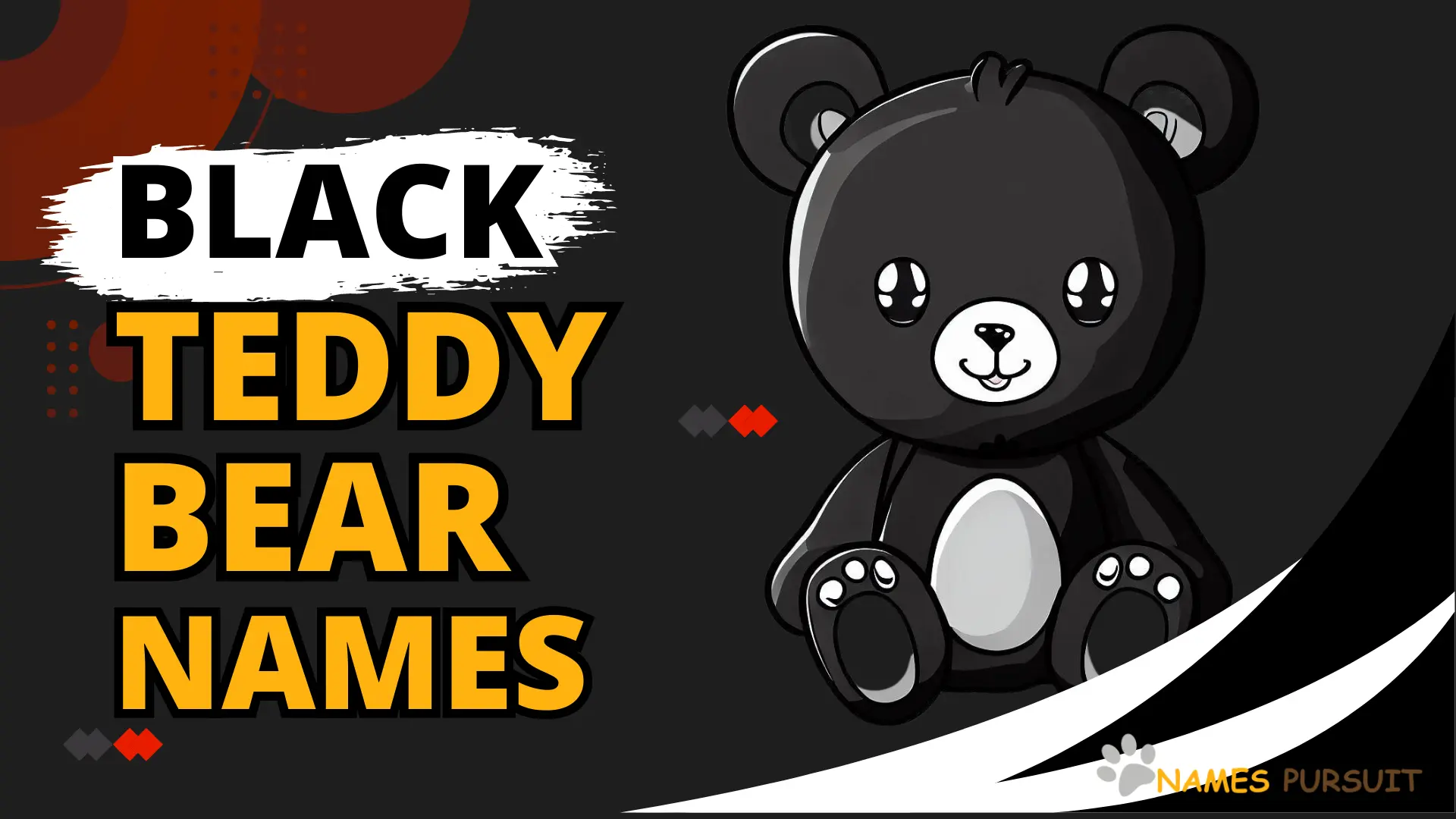 Black Teddy Bear Names