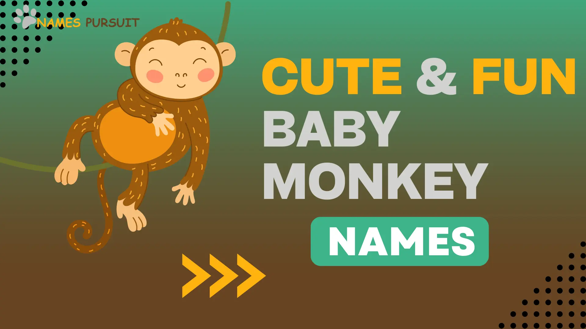 Cute & Fun Baby Monkey Names