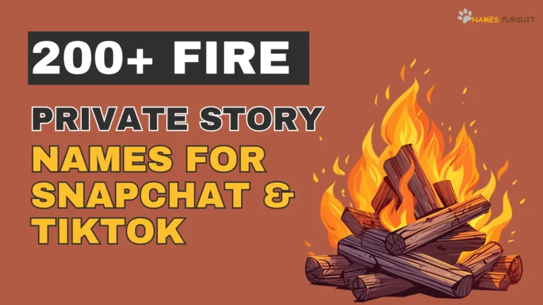200+ Fire Private Story Names for Snapchat & TikTok