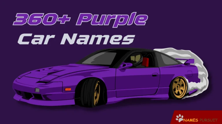 360+ Purple Car Names [Popular, Cute, Bold,& More]