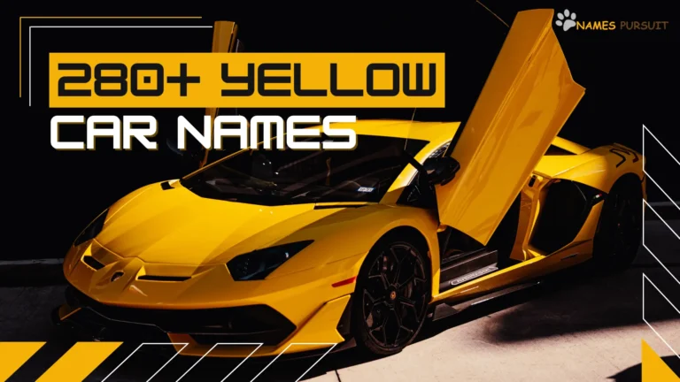 280+ Yellow Car Names [Unique, Cute, & Bold]